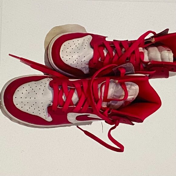 NIKE LADIES DUNK HIGH POINT SNEAKERS SZ 8 GREAT COND - Picture 10 of 10